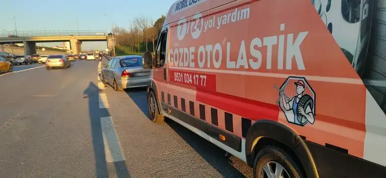 İstanbul Mobil lastik servis ekibi çalışması